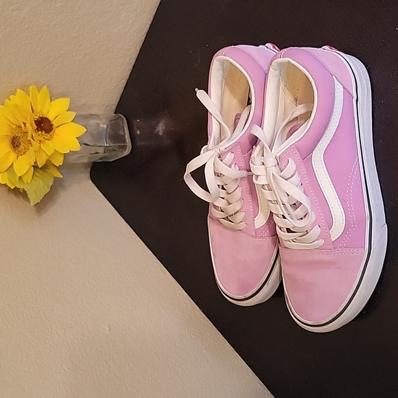 Vans Shoes - Vans pink skater shoes size 6.5